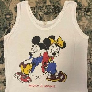 vintage 90’s Micky & Minnie Tank Top Sm Disney